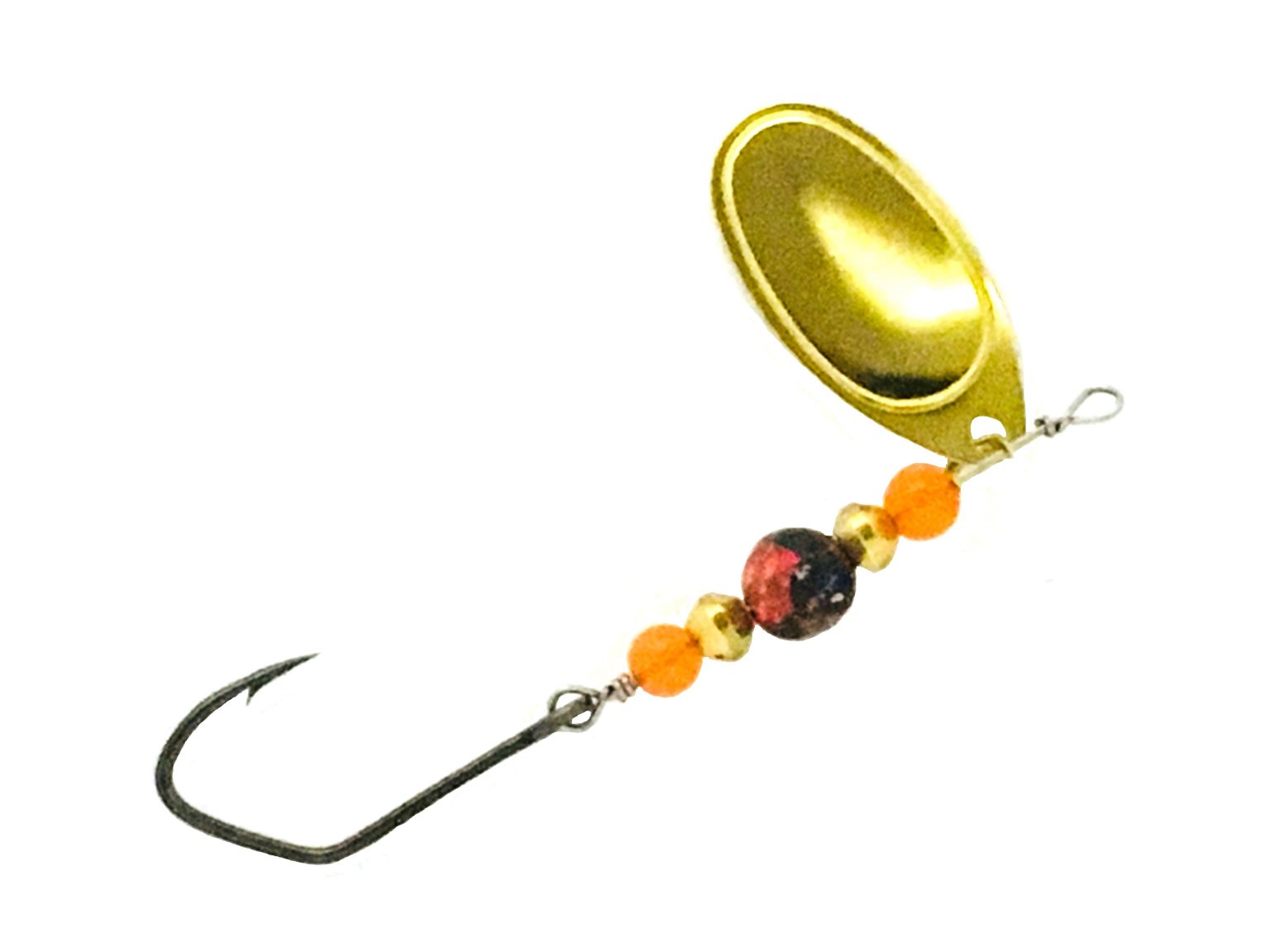 4 French Blade “Orange Julius” Casting Spinner for Salmon, Trout, and